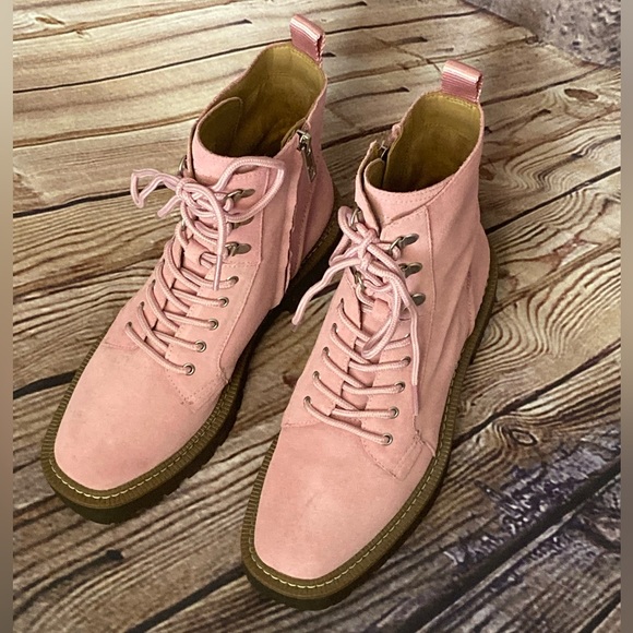 Pink Sam Edelman Lue Combat boots, size 7 - Picture 3 of 12
